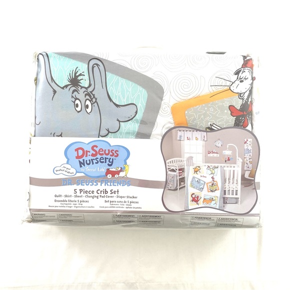 Dr. Seuss Trend Lab Crib Set NWTs - Picture 2 of 8